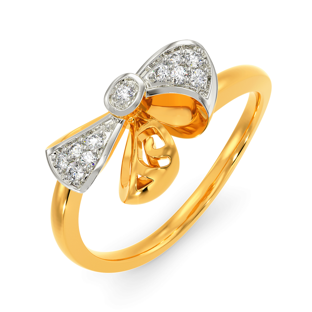 Bowing Diamond Rings