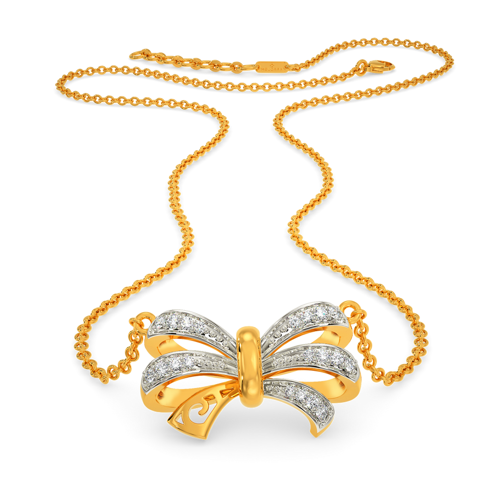 Bow Rock Diamond Necklaces