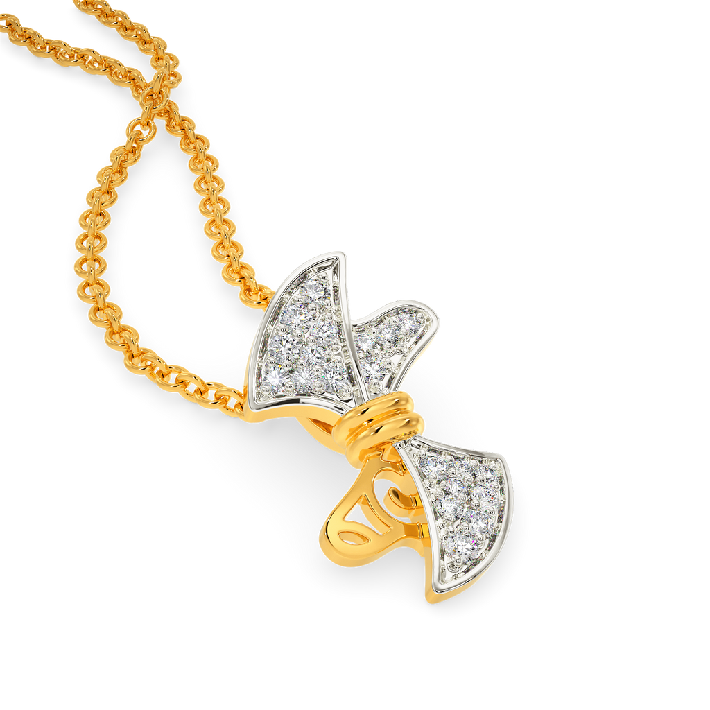 Bows Truly Diamond Pendants