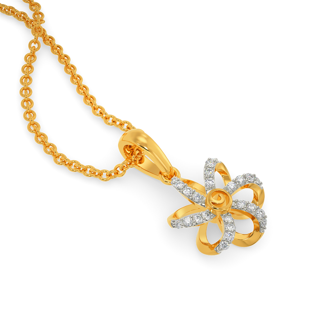 The Bow Show Diamond Pendants