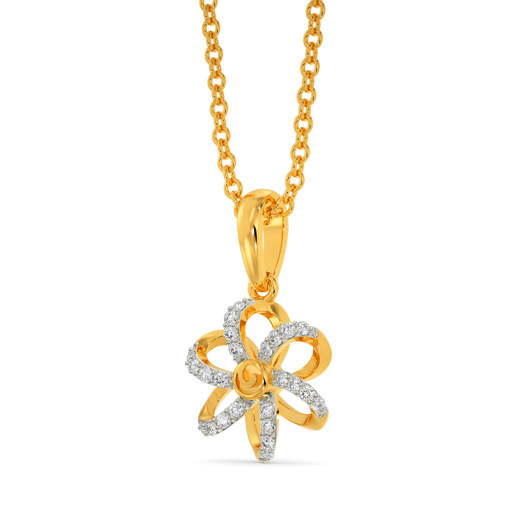 The Bow Show Diamond Pendants