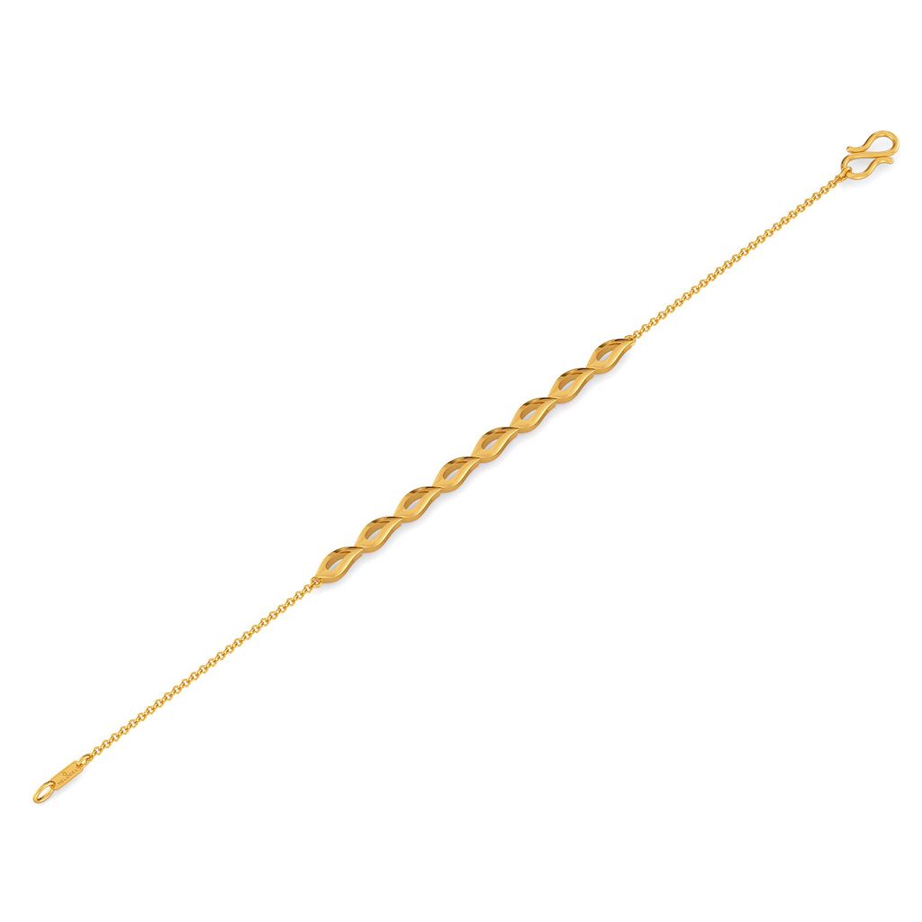Pleasing Paisley Gold Bracelets