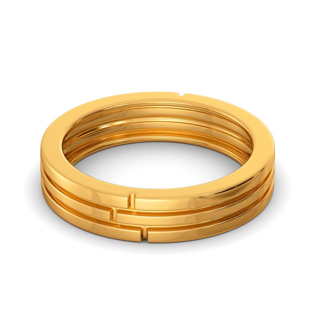Calm N Classic Gold Rings alternate view 3