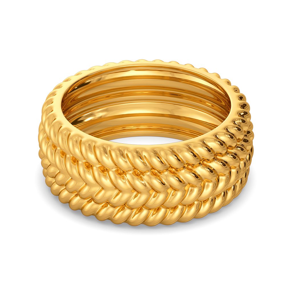 Crush N Crim Gold Rings alternate view 3