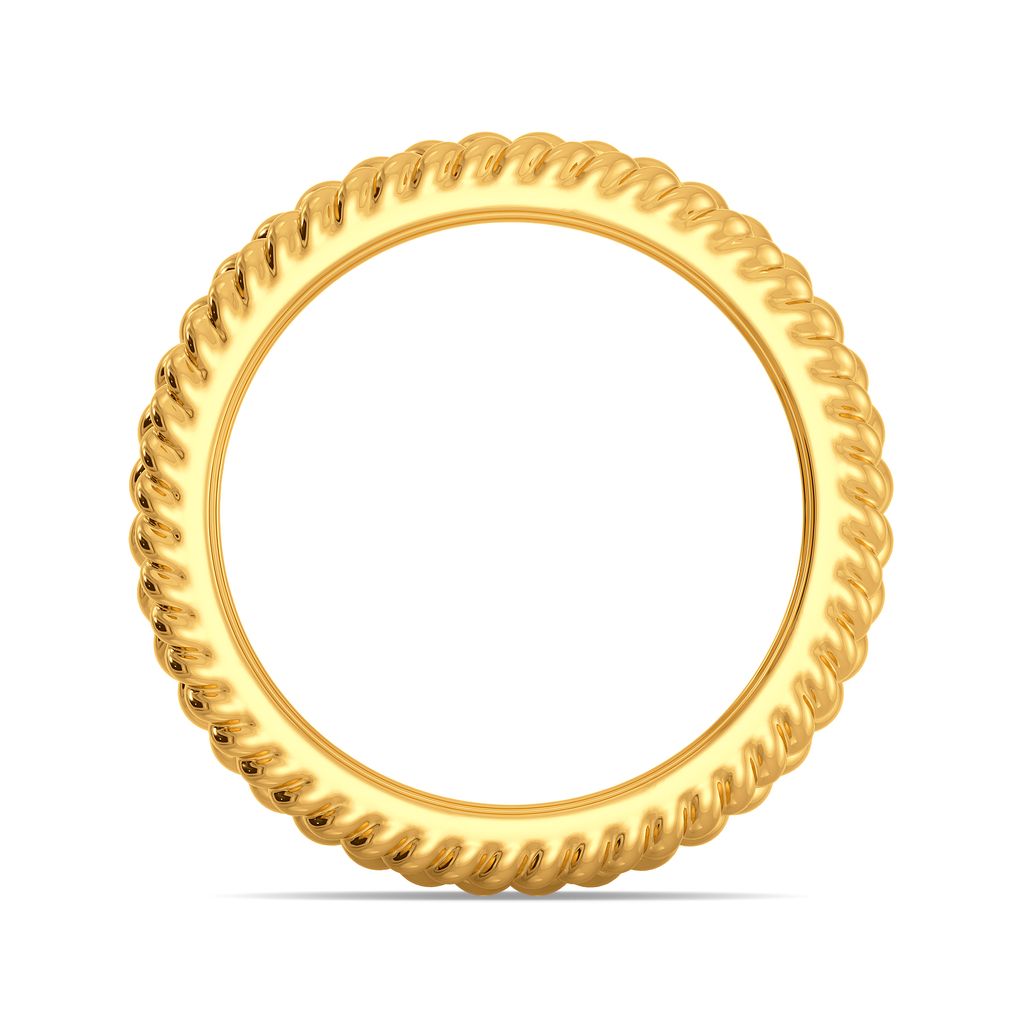 Quirky Twirls Gold Rings image