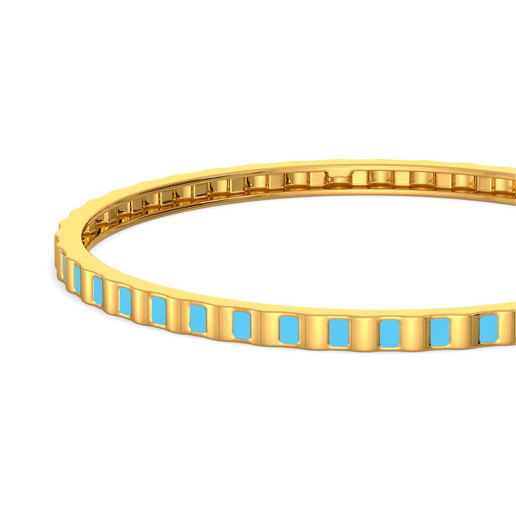 Cool Blue Gold Bangles