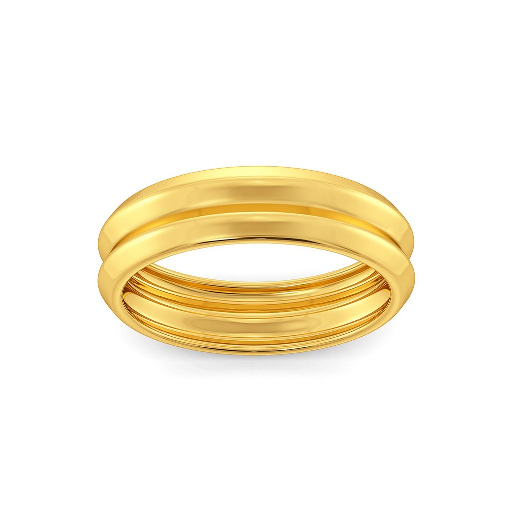 D-tucks Gold Rings alternate view 3