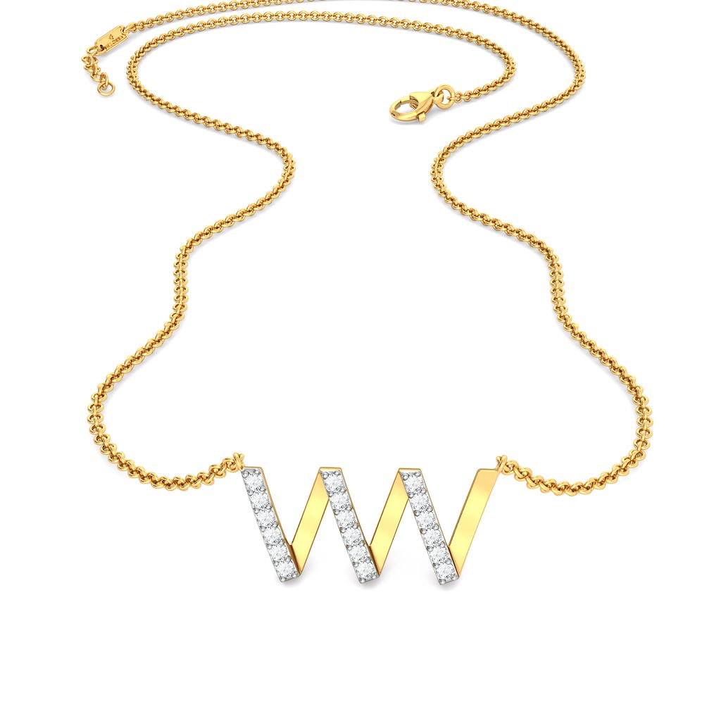 Double U Diamond Necklaces