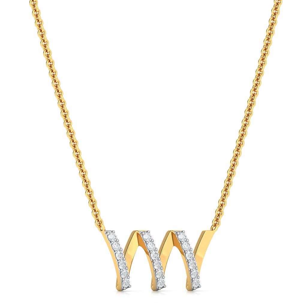 Double U Diamond Necklaces