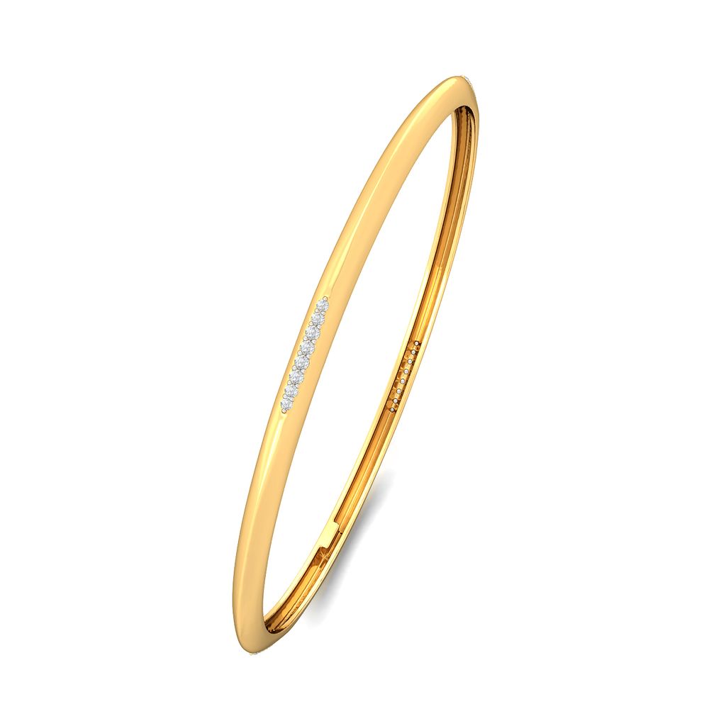 Surprise Tucks Diamond Bangles