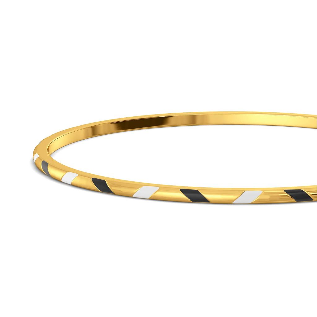 Zig n Zag Gold Bangles