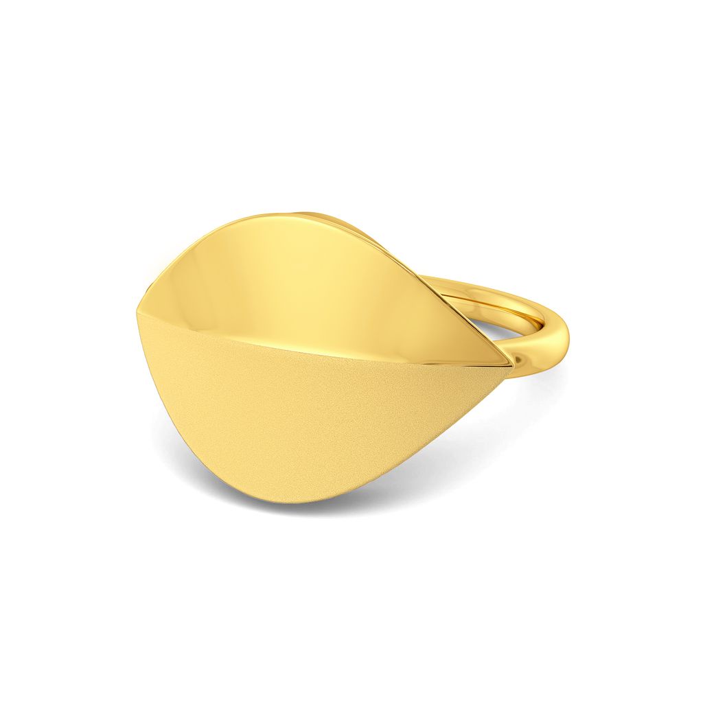 Brief Leaf Gold Rings alternate view 3