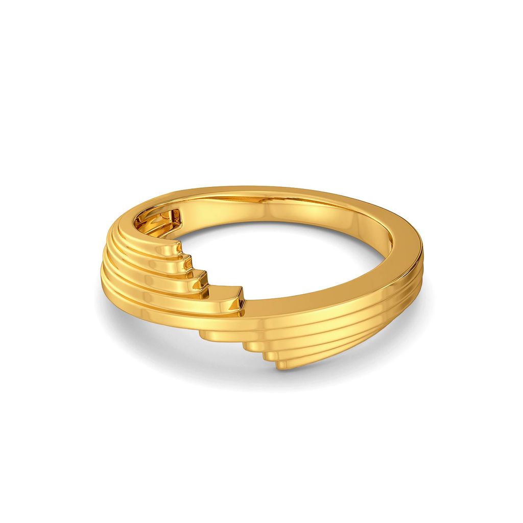 A Pleat Treat Gold Rings alternate view 3