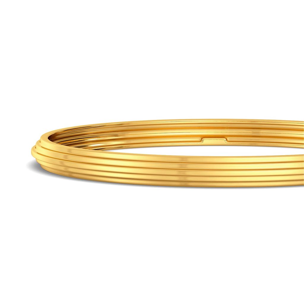 A Pleat Treat Gold Bangles