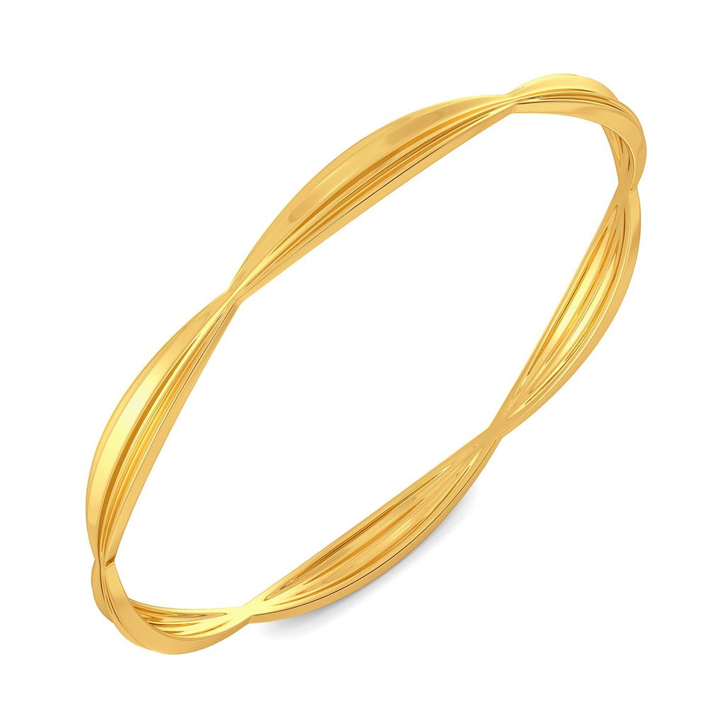 Frill Thrill Gold Bangles