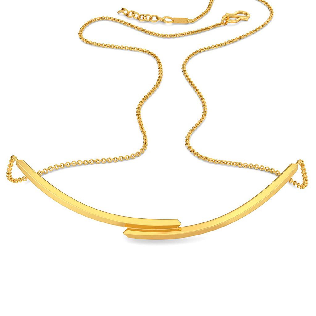 The Lone Tuck Gold Necklaces