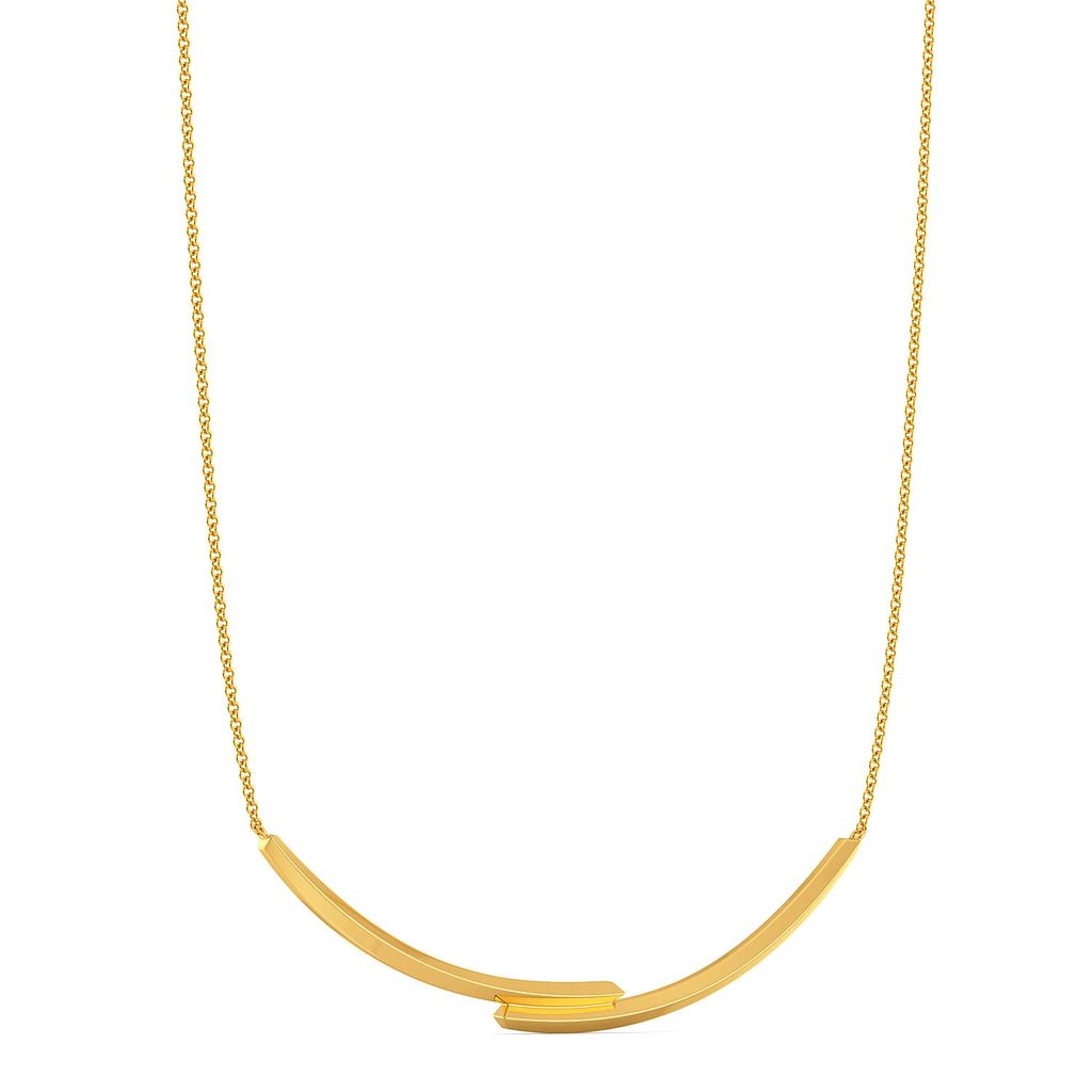 The Lone Tuck Gold Necklaces