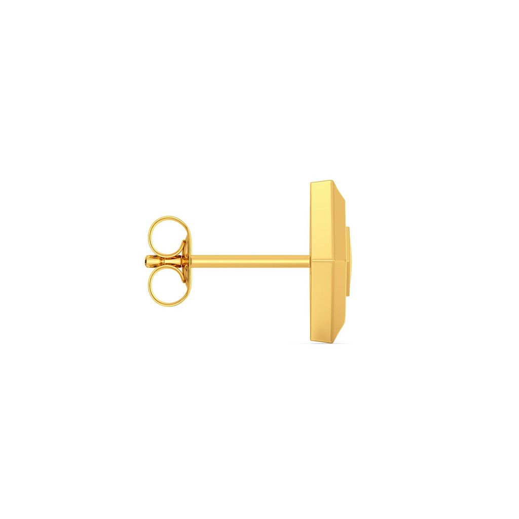 The Lone Tuck Gold Earrings