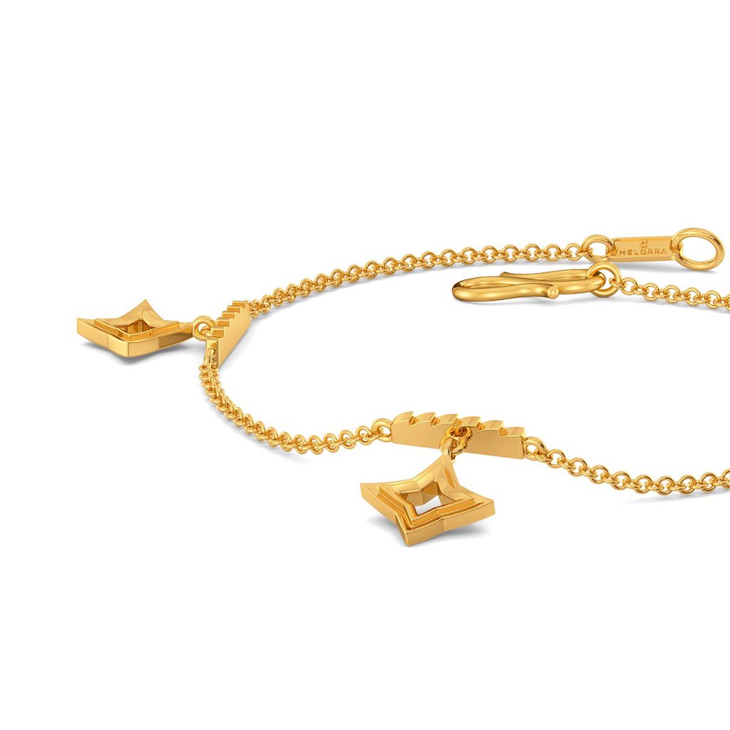 Ridges N Rims Gold Bracelets
