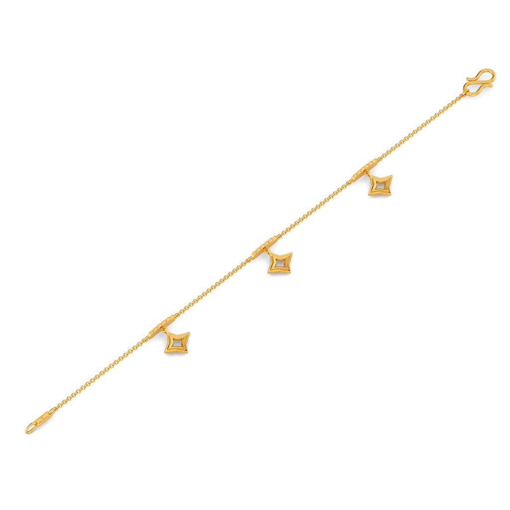 Ridges N Rims Gold Bracelets