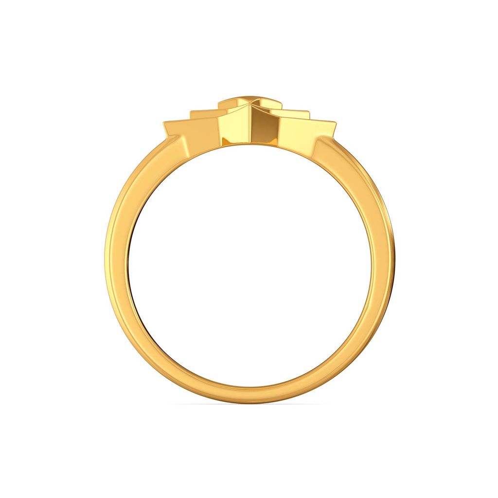 Ridges N Rims Gold Rings image