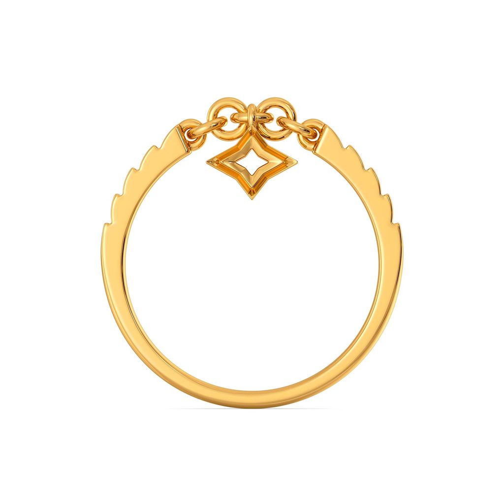 Tiered Pleats Gold Rings image
