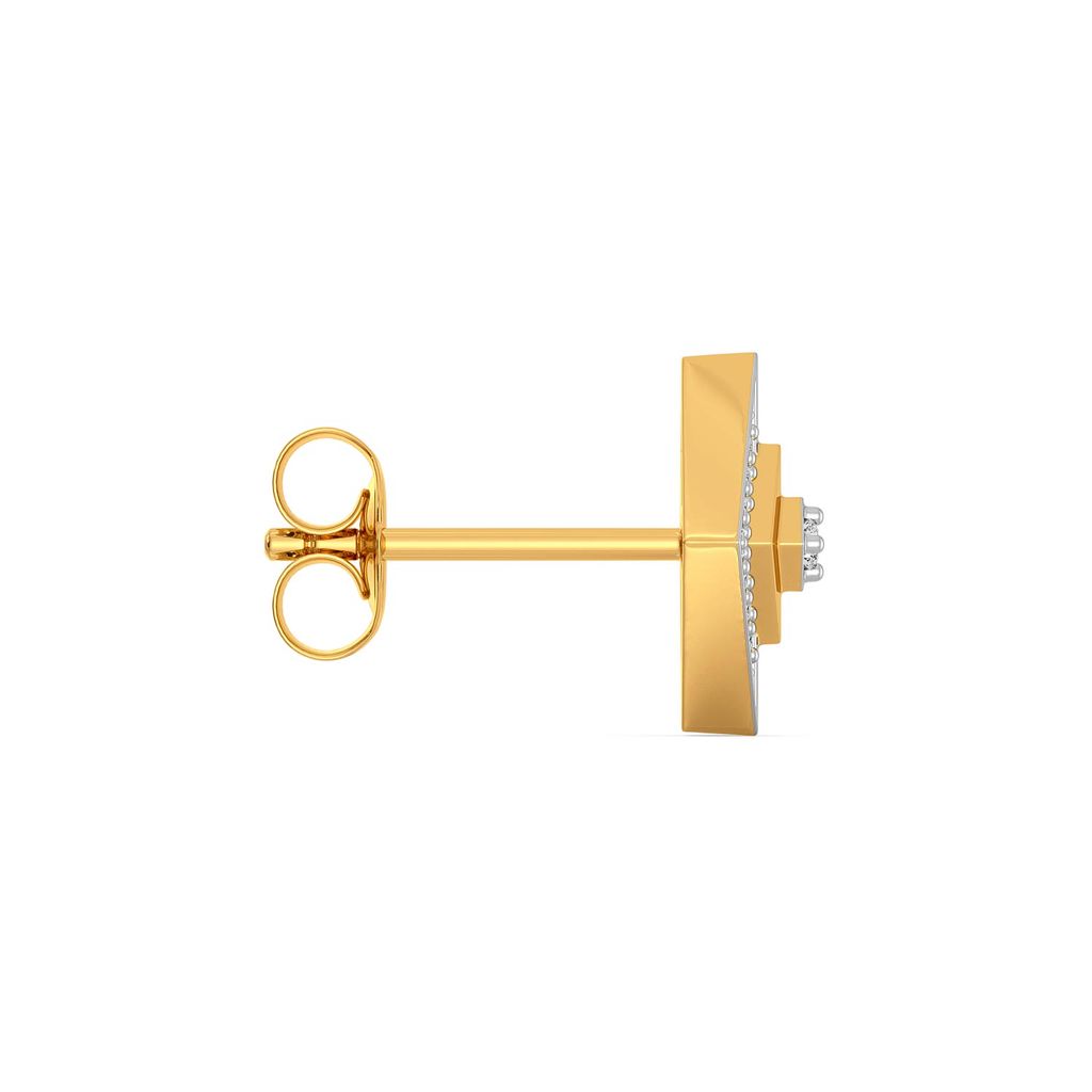 The Three Fold Diamond Earrings