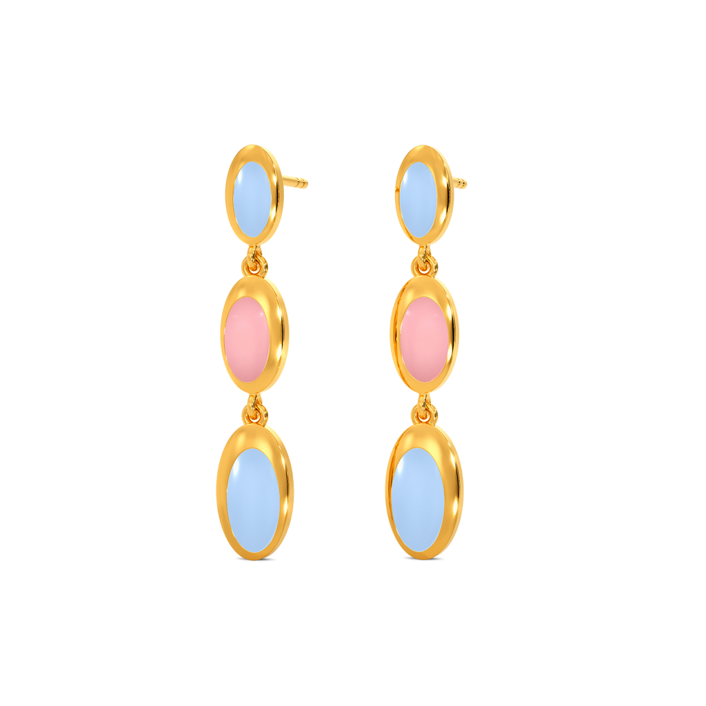 Dreamy Palette Gold Earrings