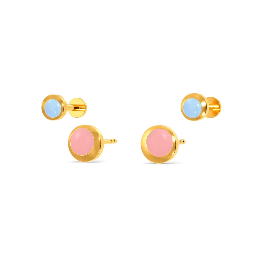 Dreamy Palette Gold Earrings