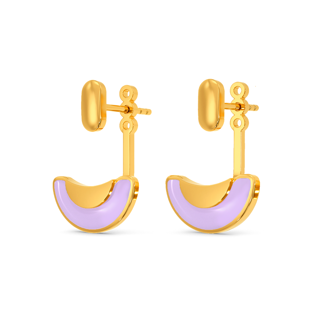 Cream of Colour Gold Earrings