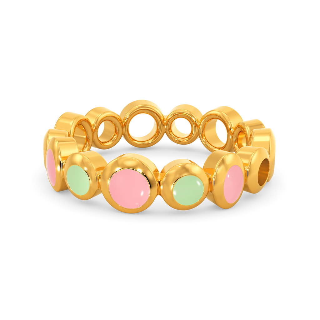 A Peek of Pastel Gold Rings alternate view 2
