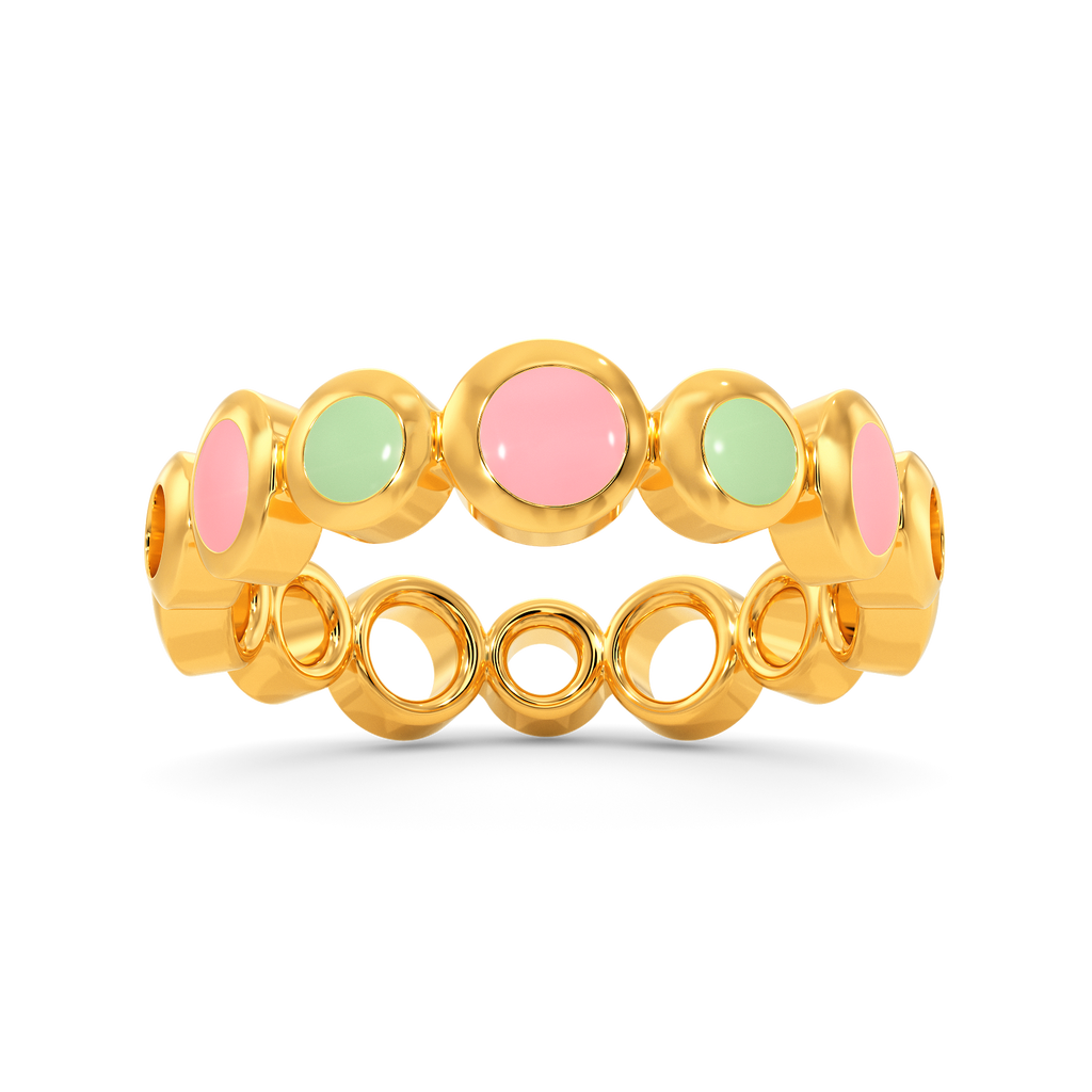 A Peek of Pastel Gold Rings alternate view 3