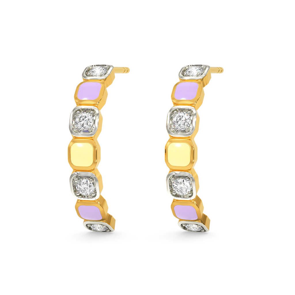 Scoop of Minimalism Diamond Earrings