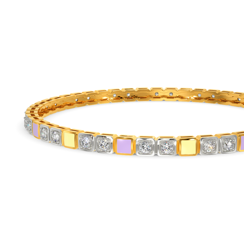 Scoop of Minimalism Diamond Bangles