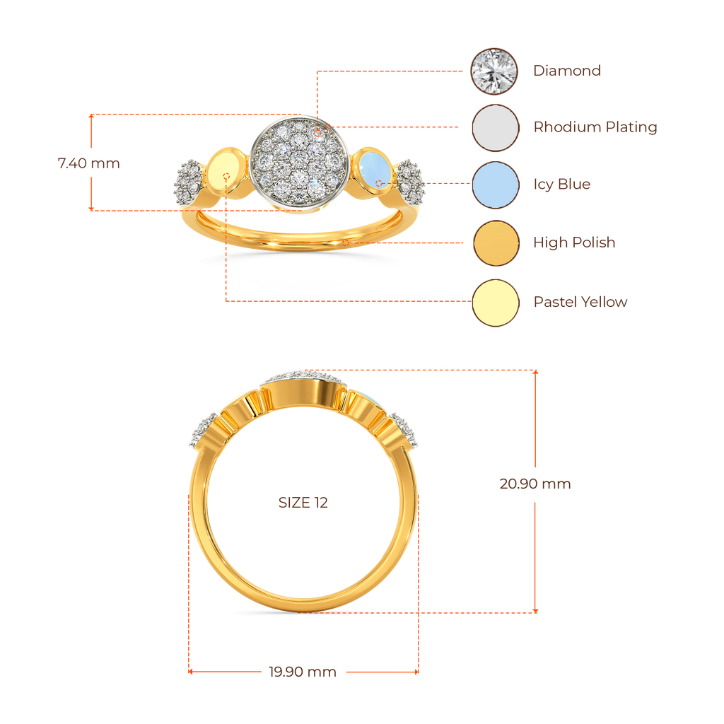 Touch of Sweetness Diamond Rings image