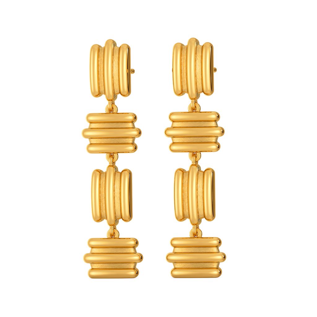 Warm Volumes Gold Earrings