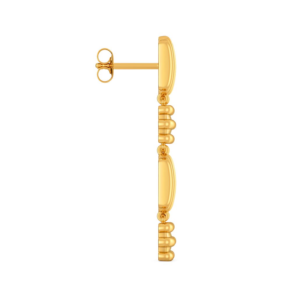 Warm Volumes Gold Earrings