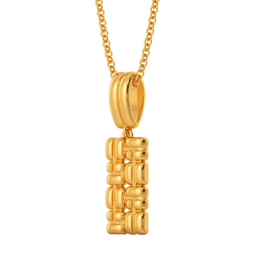 Warm Volumes Gold Pendants