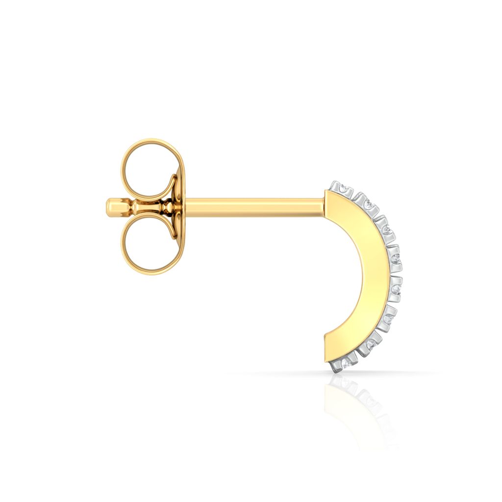 Pleat Play Diamond Earrings