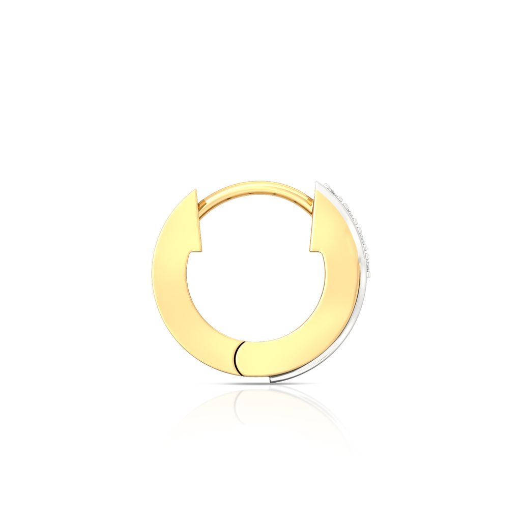Crossed Tracks Diamond Earrings