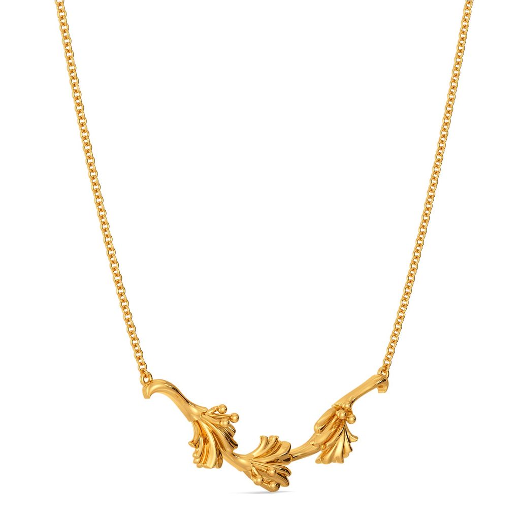 Prairie Coneflower Gold Necklaces