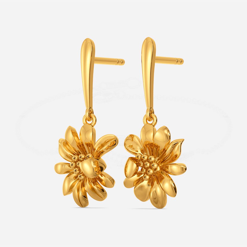 Daisy Glory Gold Earrings