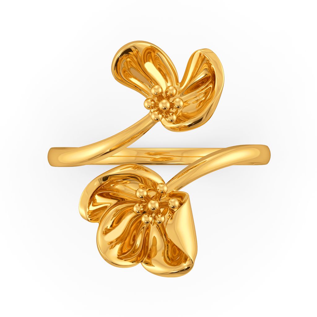 Poppy Prairie Gold Rings image