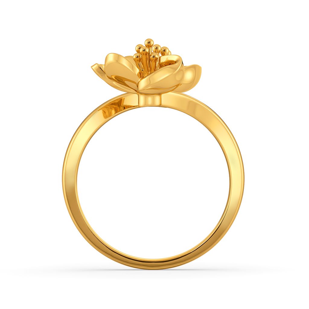 Poppy Prairie Gold Rings image