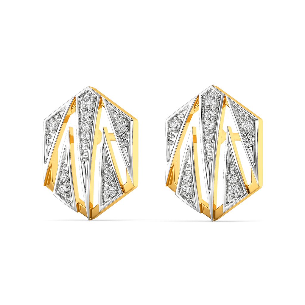Sharp N Chic Diamond Earrings
