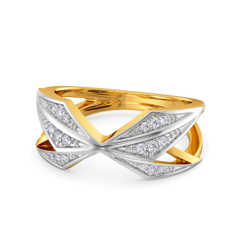 Tailored Edge Diamond Rings alternate view 3