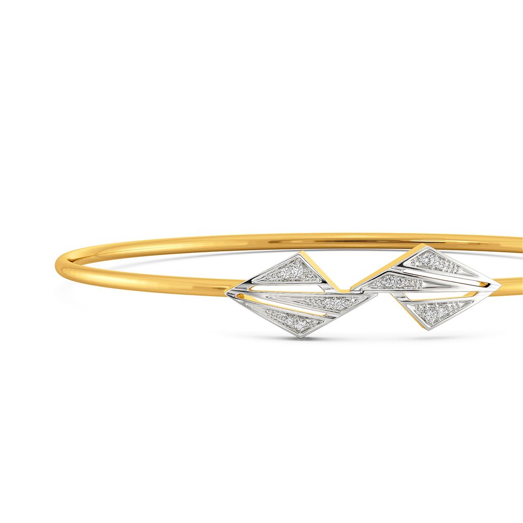 Sculpted for You Diamond Bangles