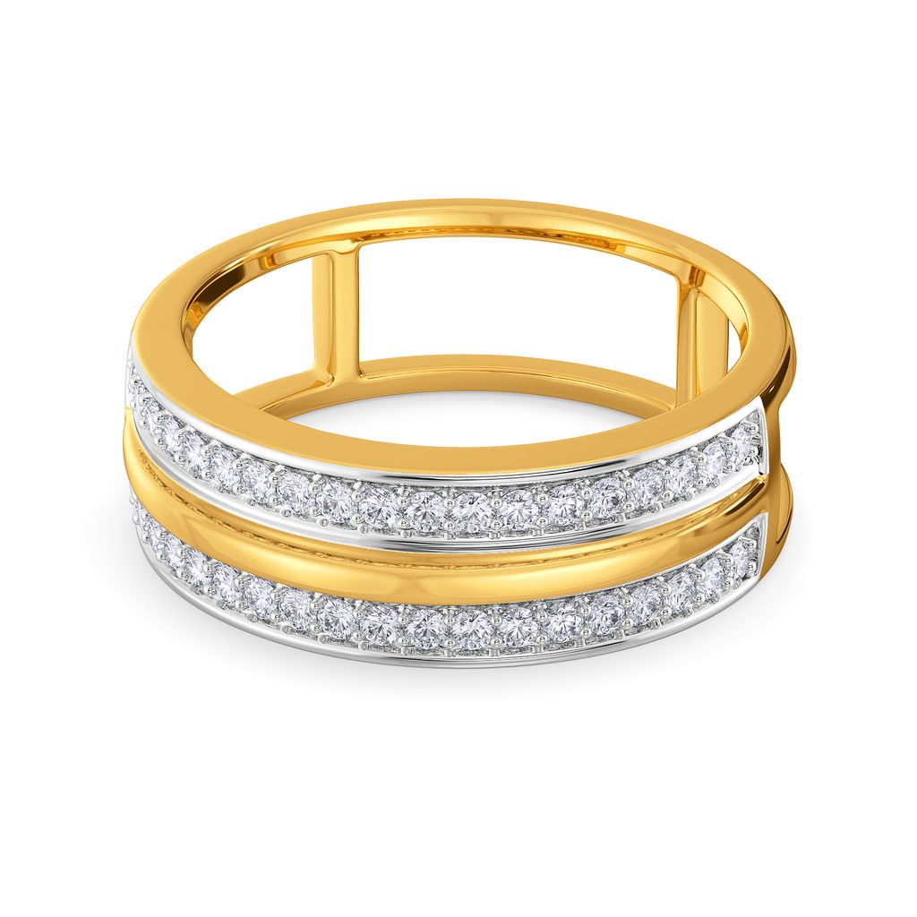 Toned Chic Diamond Rings alternate view 3