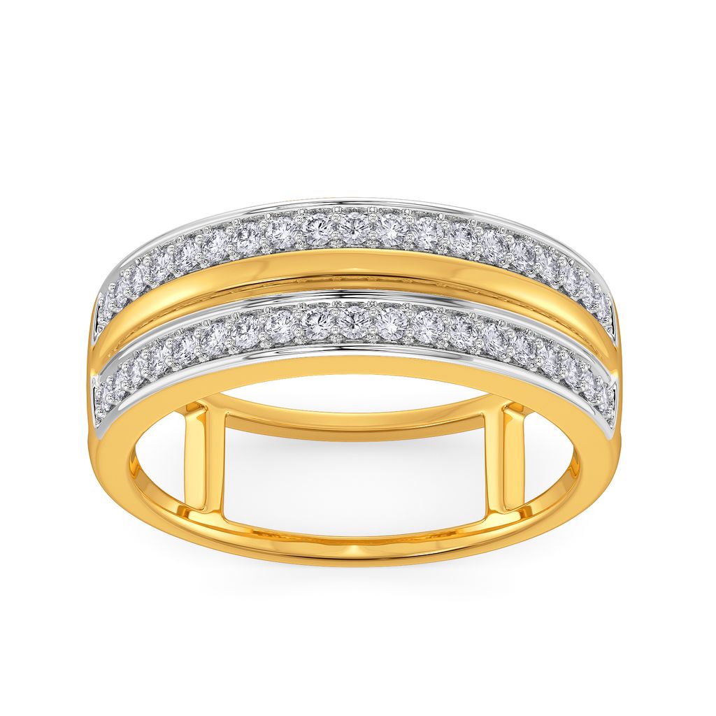 Toned Chic Diamond Rings alternate view 2