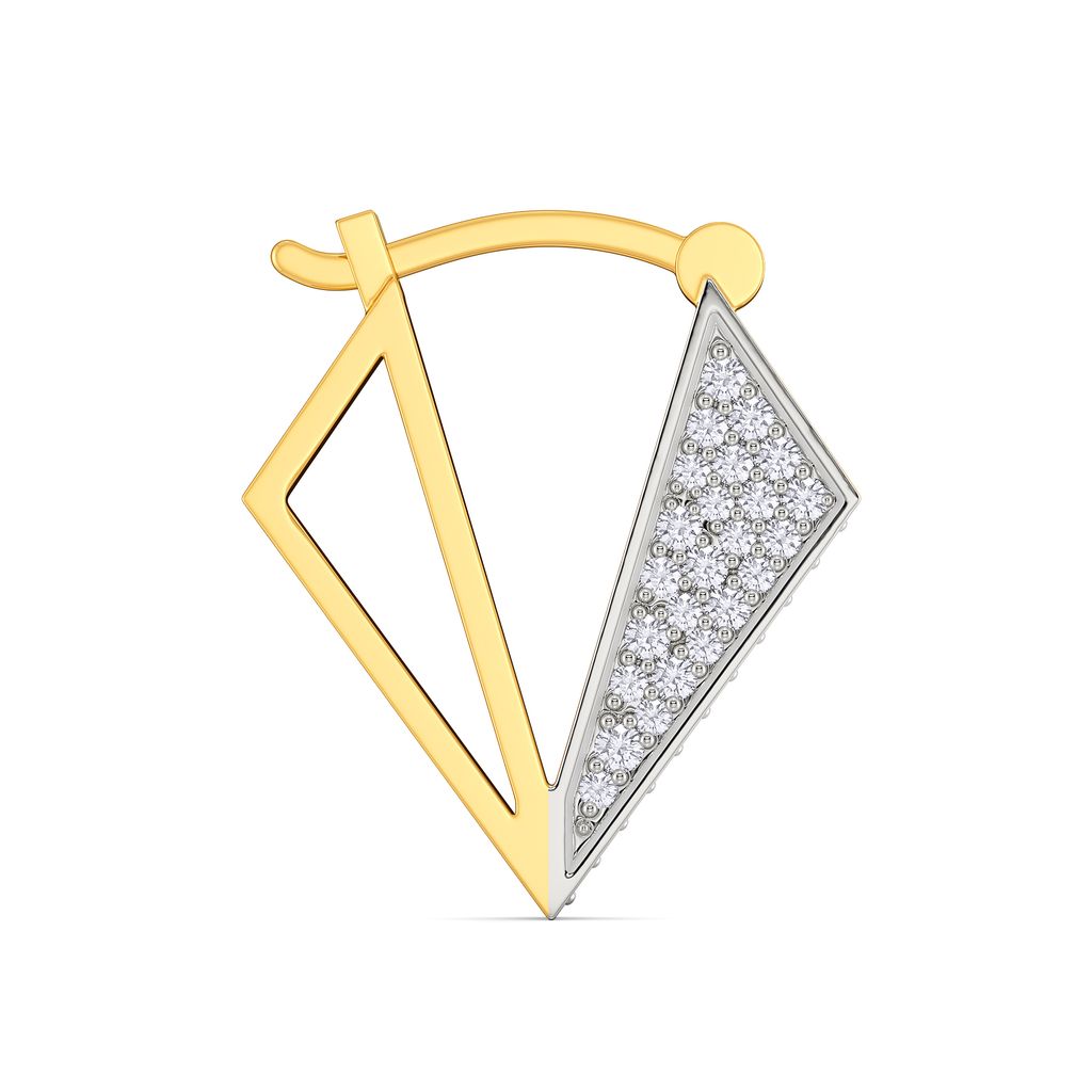 Toned Chic Diamond Earrings